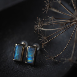 white labradorite brass pierce (kau) 6枚目の画像