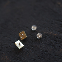 white labradorite brass pierce (tenkyuu) 12枚目の画像