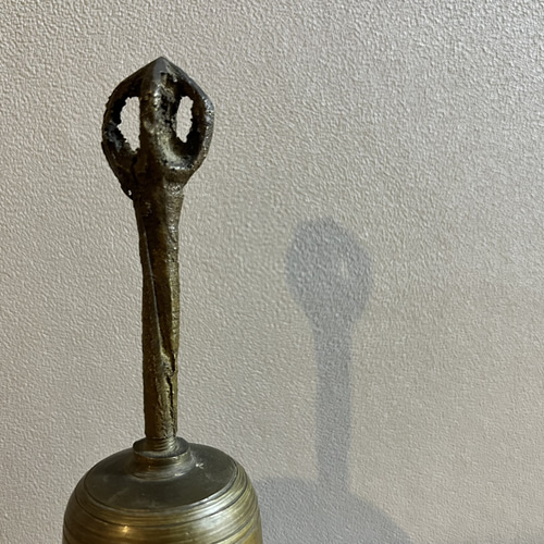 米国の古いハンドベル 呼び鈴 真鍮 クリスマス 卓上ベル アンティーク