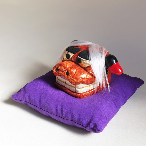 獅子頭 木目込み人形 門松と座布団付き その他人形 鶴 通販