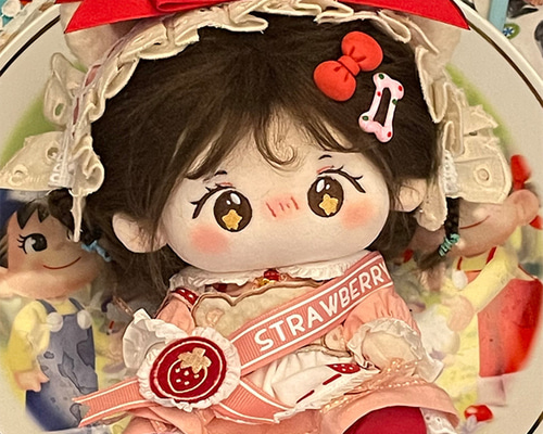 20cmぬいぐるみ服 着せ替えぬいぐるみ 苺ケーキセット ぬい服 きれい