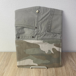 【リメイク】denim＆camouflage母子手帳ケース1 3枚目の画像