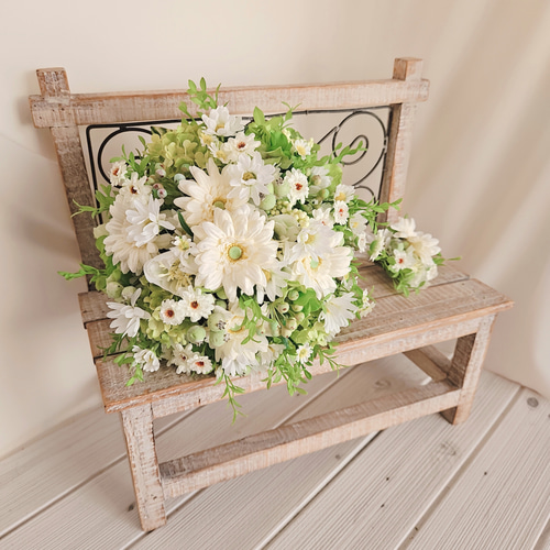 ウェディングブーケ（ブートニア付き）B-156 ブーケ himejyon 通販