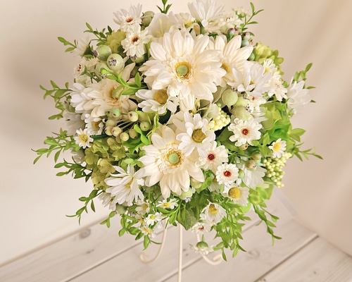 ウェディングブーケ（ブートニア付き）B-156 ブーケ himejyon 通販