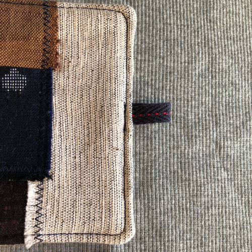 久留米かすり　2枚 綾織り立絣2羽アラレ紫黒 - 久留米絣織元 下川織物