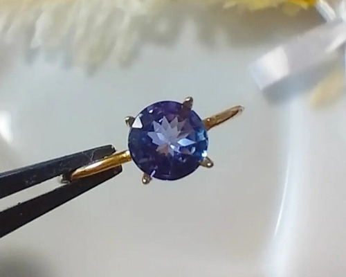 【セール！】タンザナイト　大粒　天然石　6ミリ　シルバー　ゴールド　リング タンザナイト tanzanite 天然石 ゴールド シルバー リング 指輪