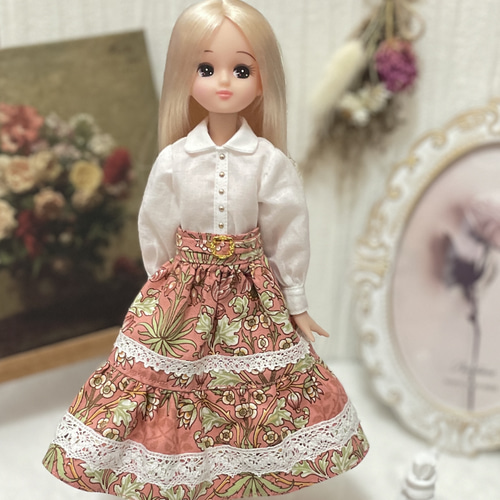リカちゃん ピュアニーモ22cmドール服 白シャツ その他人形 アリス