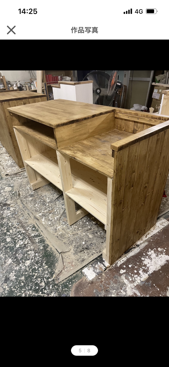 幅200✖︎高さ100✖︎奥行き60センチ レジカウンター 机・デスク