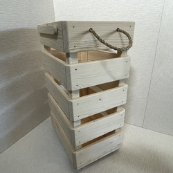 木製ダストBOX （45L対応）キャスター付き 2枚目の画像