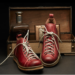 メンズレトロな真革靴英倫工装靴厚底靴は軽くて快適 3カラー·サイズ調整無料  20-1251 9枚目の画像