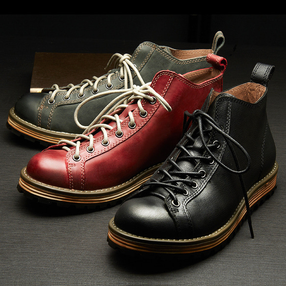 メンズレトロな真革靴英倫工装靴厚底靴は軽くて快適 3カラー·サイズ調整無料  20-1251 1枚目の画像