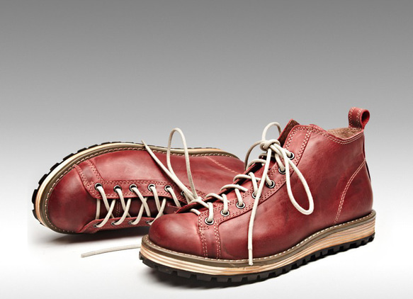 メンズレトロな真革靴英倫工装靴厚底靴は軽くて快適 3カラー·サイズ調整無料  20-1251 6枚目の画像