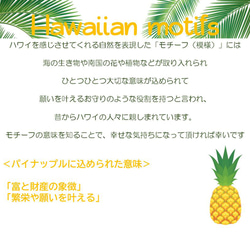 ハワイアン　ポチ袋　（パイナップル）３枚セット　／　海　お車代　ポチ袋　お祝　お年玉　お礼 6枚目の画像