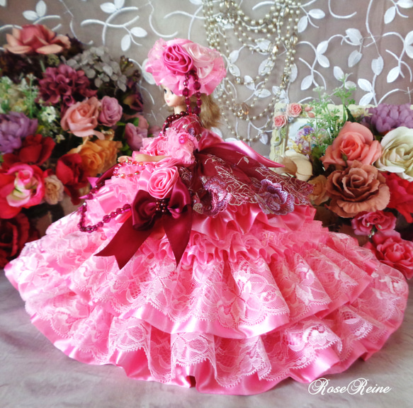 ベルサイユの薔薇 アネモネピンクの微笑み あふれる愛に包まれたプリティープリンセスフリルドールドレス 4枚目の画像