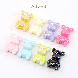 M14194 6個 ハートチャーム ぷっくりハートチャーム はーとチャーム