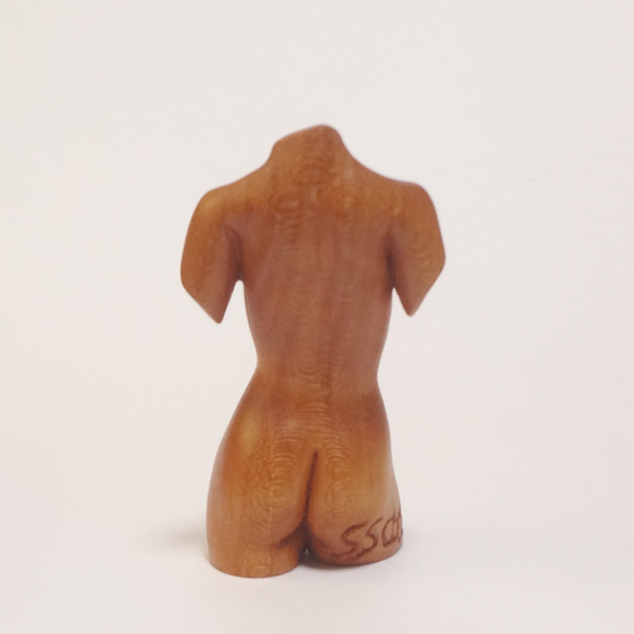 木彫刻 アート 『 トルソ 』 桜　オブジェ バスト オリジナル 木彫刻 アート 裸婦 芸術 アート 女性 8枚目の画像