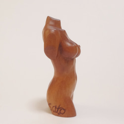 木彫刻 アート 『 トルソ 』 桜　オブジェ バスト オリジナル 木彫刻 アート 裸婦 芸術 アート 女性 5枚目の画像