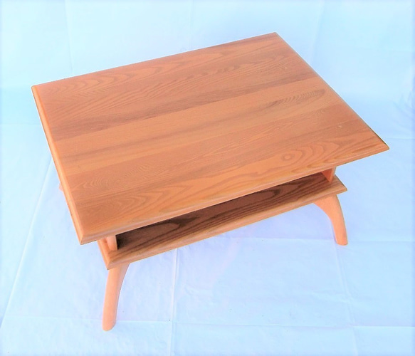 □　USED/ wood nature　サイドテーブル　□ 3枚目の画像