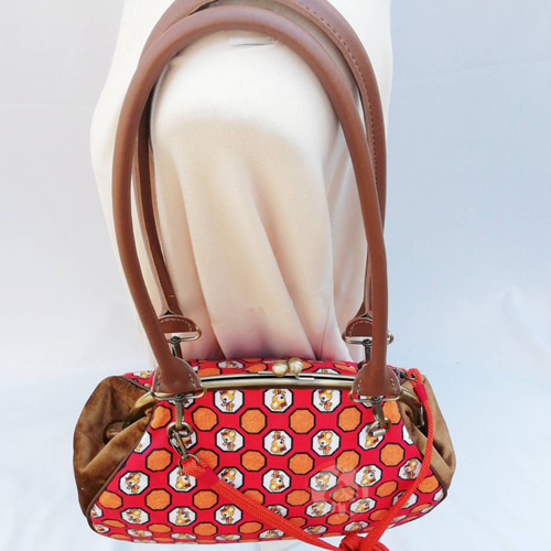 昭和レトロ　ドクターバック　ガマ口　当時の中身一部あり　昭和初期 activecoco_107doctorbag