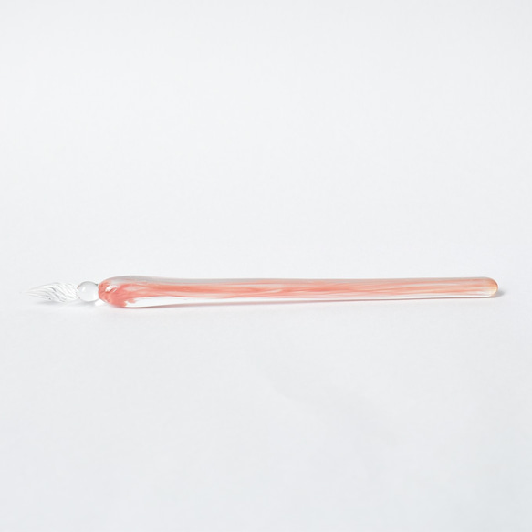 ピンクグレープフルーツのガラスペン 2枚目の画像