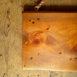 【木製看板製作】 檜 24cm×37cm 厚み1,7cm / 一枚板看板 6枚目の画像