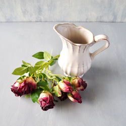 【花瓶付き】ドライフラワーのような造花setグラデーションローズの投げ入れアレンジ 15枚目の画像