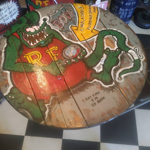 RAT FINK ガレージテーブル インダストリアルテーブル