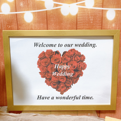 受注製作 No.1047フラワーリース付き ウェルカムスペース 結婚式 受注製作 No.1047フラワーリース付き ウェルカムスペース 結婚式