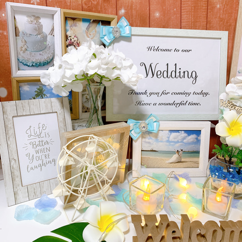 受注製作No.739 ウェルカムスペース☆結婚式 ウエディング 海