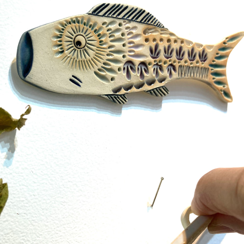 タツノオトシゴ 辰年 お正月 干支 壁掛け POTTERY STUDIO K 陶器 3