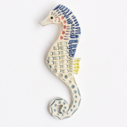 タツノオトシゴ 辰年 お正月 干支 壁掛け POTTERY STUDIO K 陶器 3