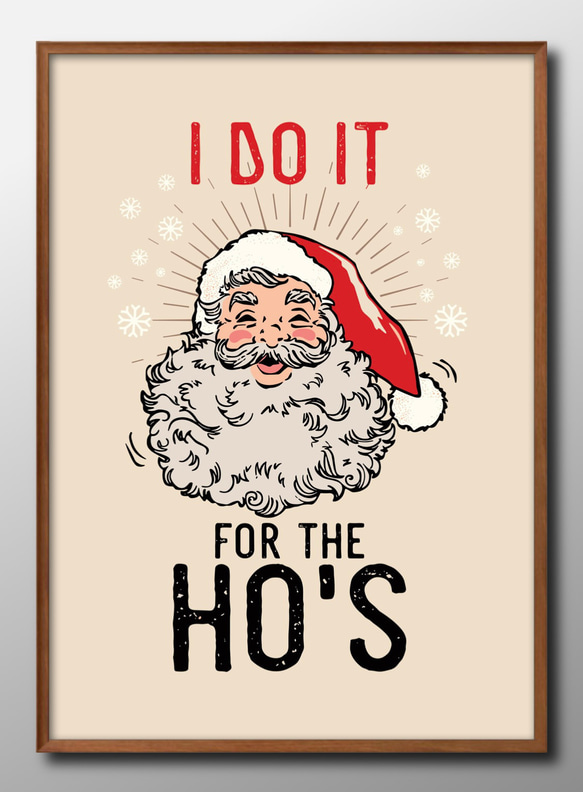 14353□アートポスター 絵画 A3サイズ『クリスマス サンタクロース