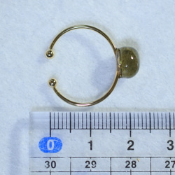 （1 件）拉長石手術不鏽鋼戒指（8 毫米/均碼） 第5張的照片