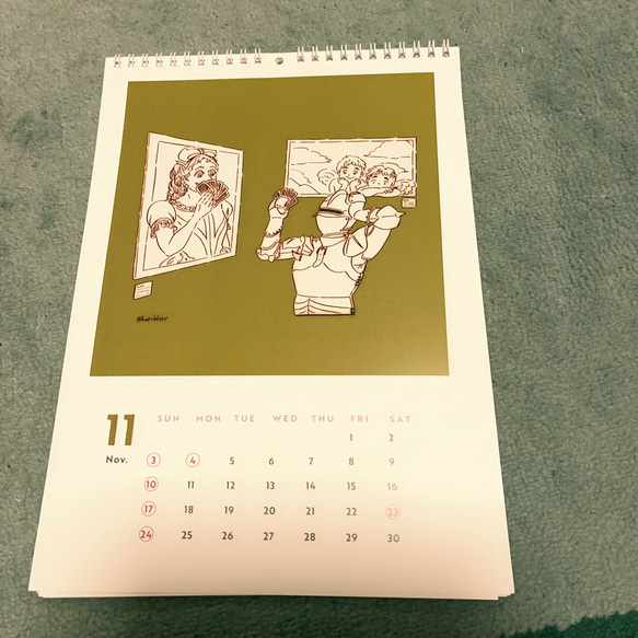 【ラスト1部】300円OFF・2024年壁掛けカレンダーA4サイズ 15枚目の画像