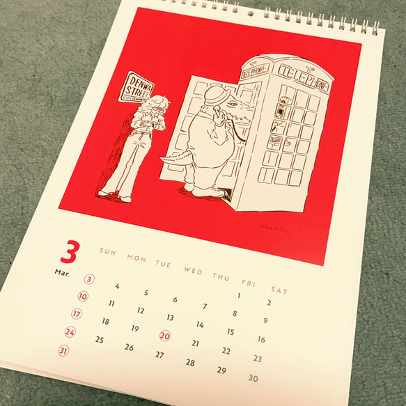 【ラスト1部】300円OFF・2024年壁掛けカレンダーA4サイズ 7枚目の画像