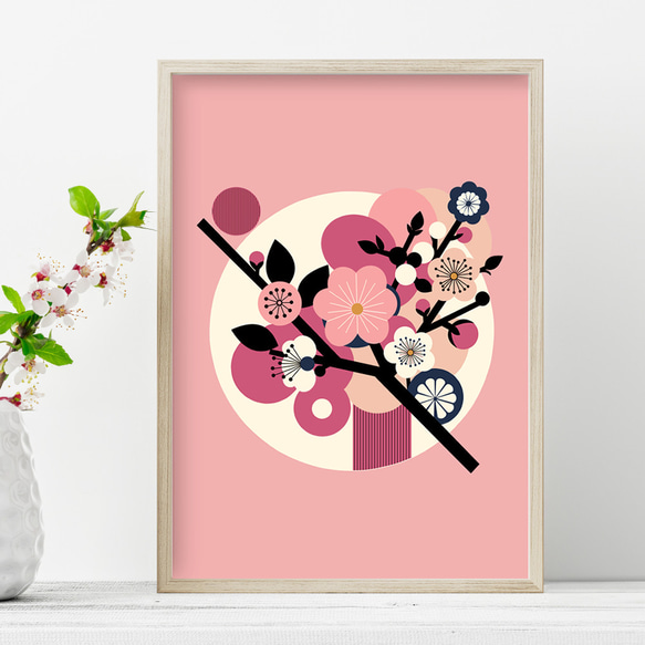 期間限定送料無料】luumu 梅2 季節を彩るインテリアポスター 写真