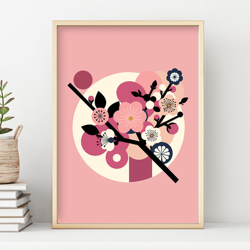 期間限定送料無料】luumu 梅2 季節を彩るインテリアポスター 写真