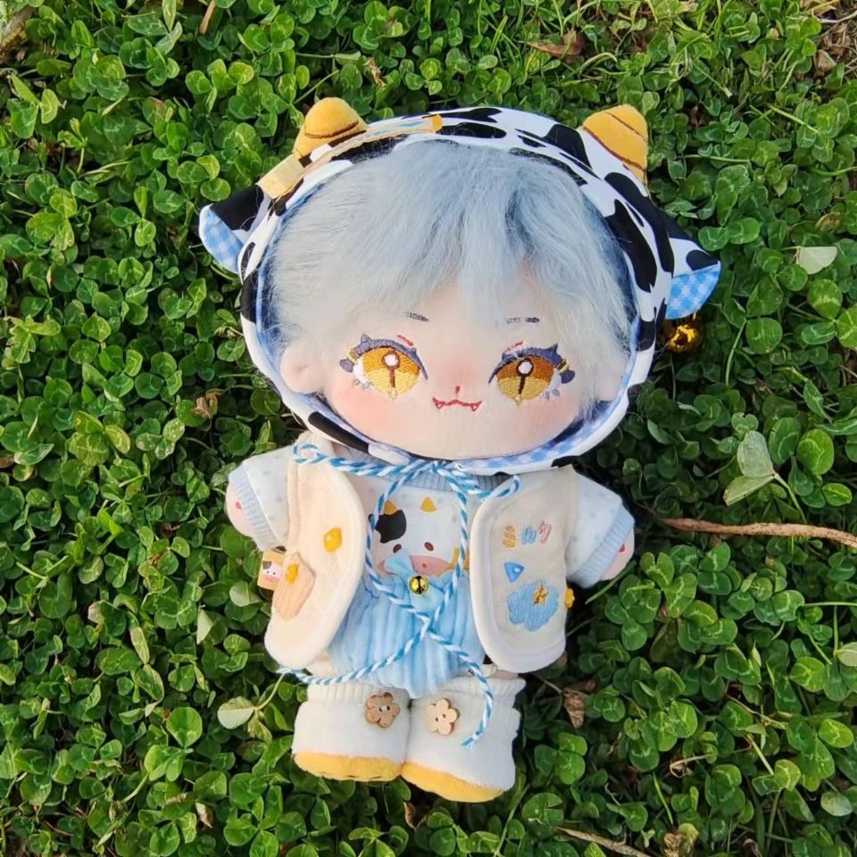 ぬいぐるみ 青い髪 緑の目 20cm 無属性 ぬいぐるみ 着せ替えぬいぐるみ 人魚 ラン