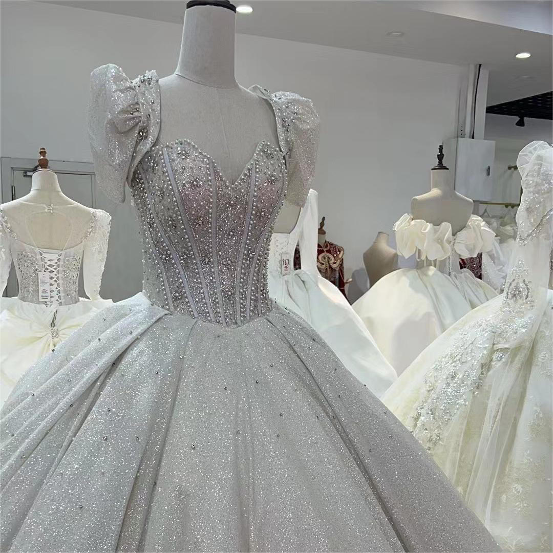 豪華！グリッター Vネック 長袖 フレアースカート 演奏会音楽会 上品  