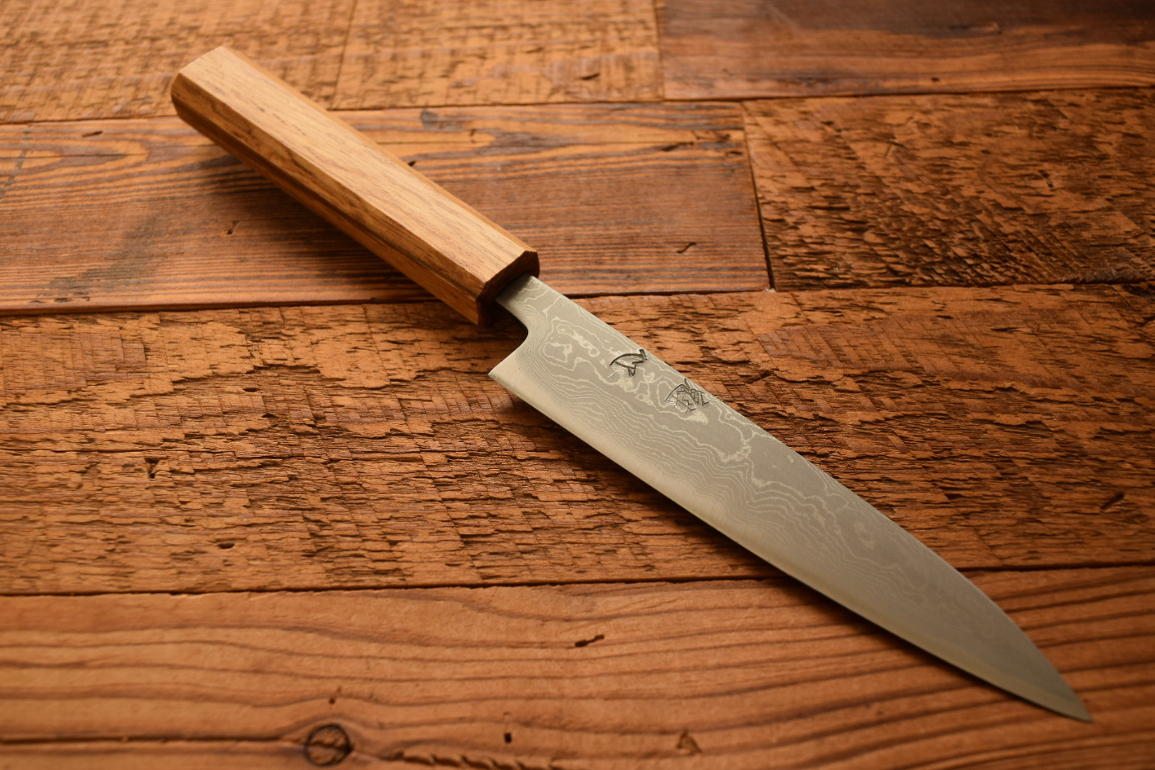 清助 SLD鋼 49層ダマスカス ペティーナイフ　135mm 清助 SLD鋼 49層ダマスカス ペティーナイフ 135mm – 清助刃物 Japan