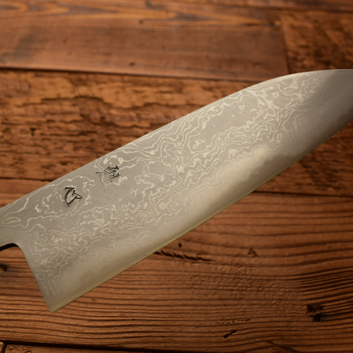 手造り鍛造 ダマスカス 多層鋼 三徳 包丁 万能包丁 樫八角柄 包丁