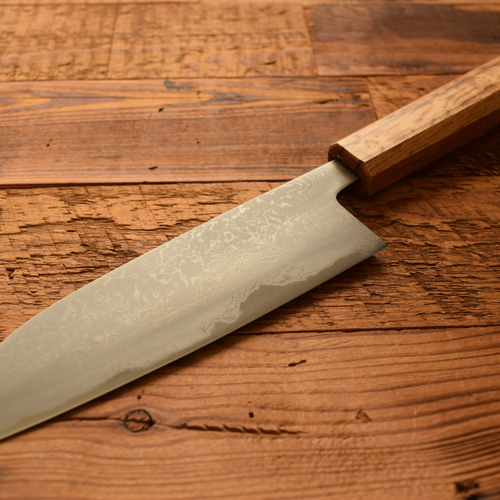 三徳 包丁 三徳包丁 ダマスカス SLD ニッケル 165mm 寿檀八角柄 三徳 包丁 三徳包丁 ダマスカス SLD ニッケル 165mm 寿檀八角