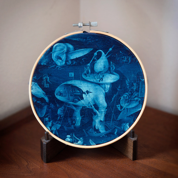 サイアノタイプ《快楽の園》ヒエロニムス・ボス「樹木男（居酒屋）」Cyanotype 1枚目の画像