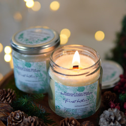 植物達の色と香り✴︎天然パームアロマキャンドル グリーンマーブル