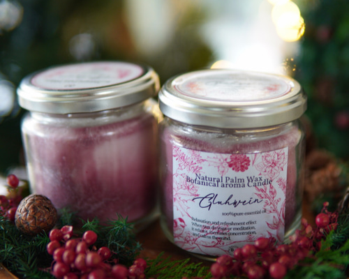 植物達の色と香り✴︎天然パームアロマキャンドル✴︎スパイシー