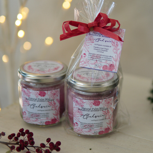 植物達の色と香り✴︎天然パームアロマキャンドル✴︎スパイシー