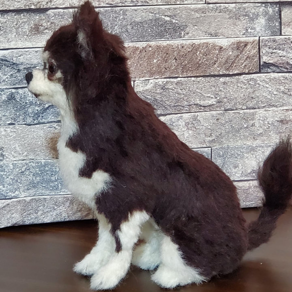 羊毛フェルトオーダーメイド、受注制作、羊毛フェルト犬、ペットロス 6枚目の画像