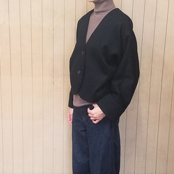 【Creema限定福袋】カシミア混ウールボレロ風ジャケットコート＆　S～3L対応　ウールセミタイトスカート 3枚目の画像
