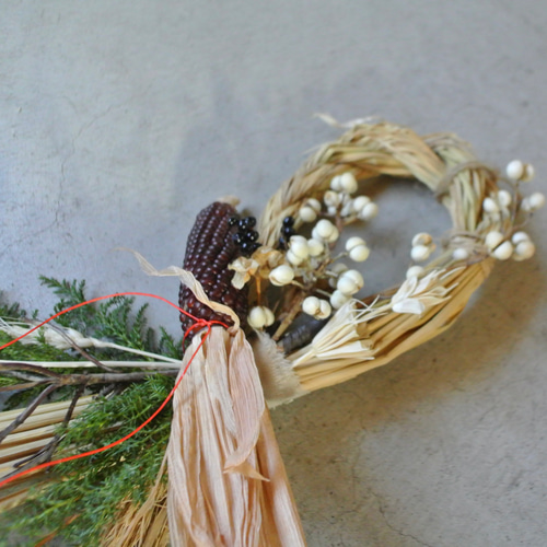 2024 しめ縄飾り-musubi-】お正月飾り お正月 縁起物 玄関飾り 謹賀