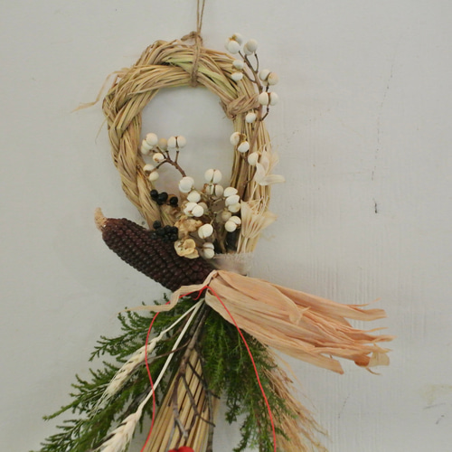 2024 しめ縄飾り-musubi-】お正月飾り お正月 縁起物 玄関飾り 謹賀